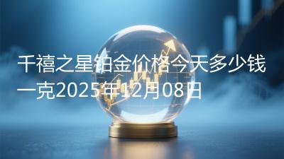 千禧之星铂金价格今天多少钱一克2025年12月08日