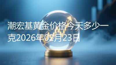 潮宏基黄金价格今天多少一克2026年02月23日