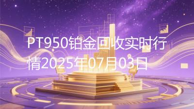 PT950铂金回收实时行情2025年07月03日