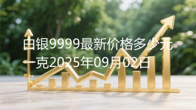白银9999最新价格多少元一克2025年09月02日
