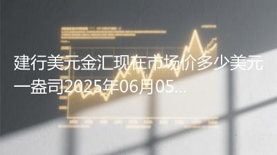 建行美元金汇现在市场价多少美元一盎司2025年06月05日