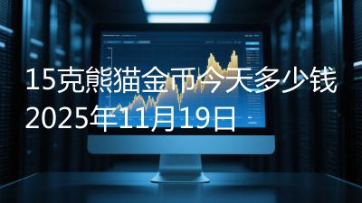 15克熊猫金币今天多少钱2025年11月19日