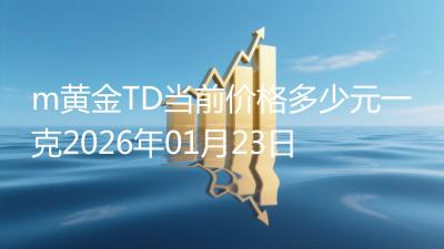 m黄金TD当前价格多少元一克2026年01月23日