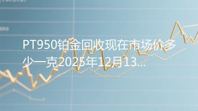 PT950铂金回收现在市场价多少一克2025年12月13日