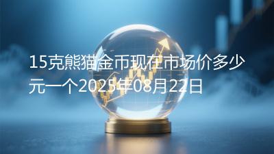 15克熊猫金币现在市场价多少元一个2025年08月22日