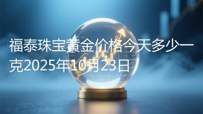 福泰珠宝黄金价格今天多少一克2025年10月23日