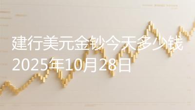 建行美元金钞今天多少钱2025年10月28日