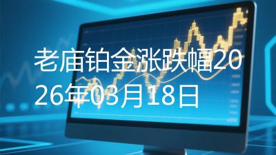 老庙铂金涨跌幅2026年03月18日