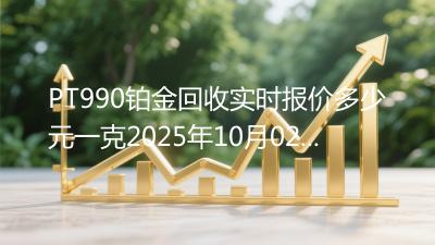 PT990铂金回收实时报价多少元一克2025年10月02日