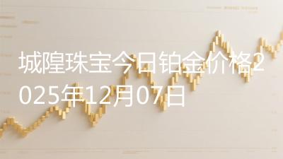 城隍珠宝今日铂金价格2025年12月07日