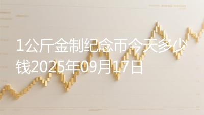 1公斤金制纪念币今天多少钱2025年09月17日