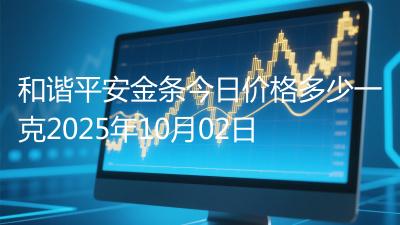 和谐平安金条今日价格多少一克2025年10月02日
