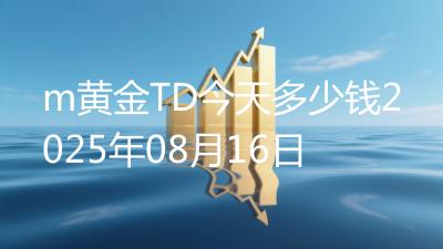 m黄金TD今天多少钱2025年08月16日