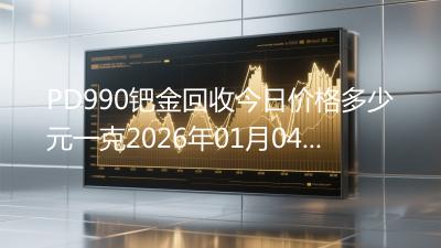 PD990钯金回收今日价格多少元一克2026年01月04日