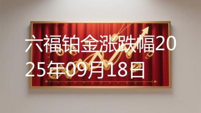 六福铂金涨跌幅2025年09月18日