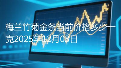 梅兰竹菊金条当前价格多少一克2025年12月03日