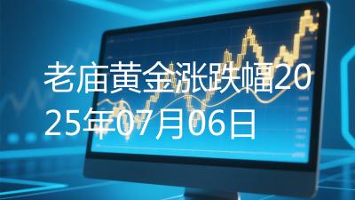 老庙黄金涨跌幅2025年07月06日