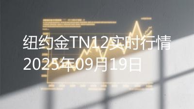 纽约金TN12实时行情2025年09月19日