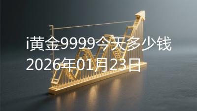 i黄金9999今天多少钱2026年01月23日