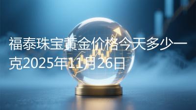 福泰珠宝黄金价格今天多少一克2025年11月26日