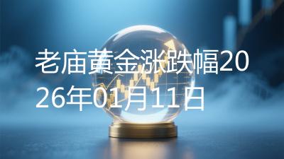 老庙黄金涨跌幅2026年01月11日