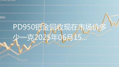 PD950钯金回收现在市场价多少一克2025年06月15日