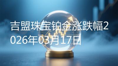 吉盟珠宝铂金涨跌幅2026年03月17日
