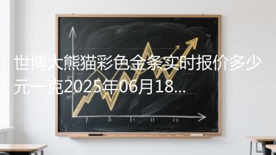 世博大熊猫彩色金条实时报价多少元一克2025年06月18日