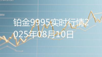 铂金9995实时行情2025年08月10日
