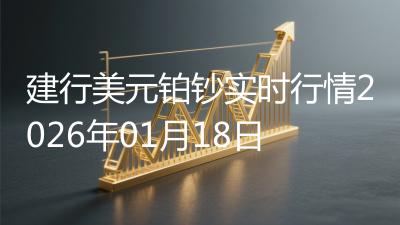 建行美元铂钞实时行情2026年01月18日