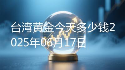 台湾黄金今天多少钱2025年06月17日