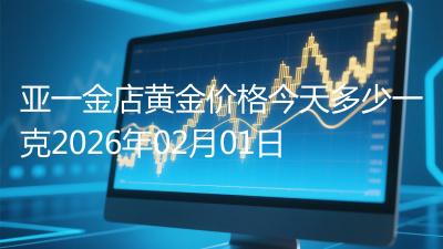 亚一金店黄金价格今天多少一克2026年02月01日