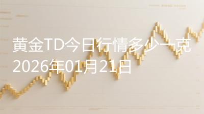 黄金TD今日行情多少一克2026年01月21日
