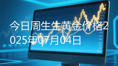 今日周生生黄金价格2025年07月04日