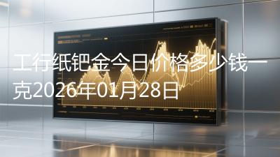 工行纸钯金今日价格多少钱一克2026年01月28日