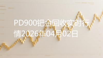 PD900钯金回收实时行情2026年04月02日