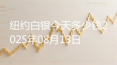 纽约白银今天多少钱2025年08月13日