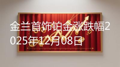 金兰首饰铂金涨跌幅2025年12月08日