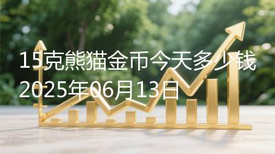 15克熊猫金币今天多少钱2025年06月13日