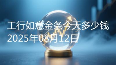 工行如意金条今天多少钱2025年08月12日
