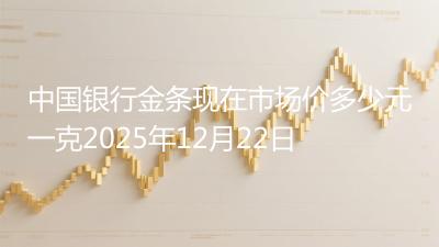 中国银行金条现在市场价多少元一克2025年12月22日