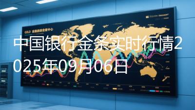 中国银行金条实时行情2025年09月06日