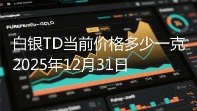 白银TD当前价格多少一克2025年12月31日