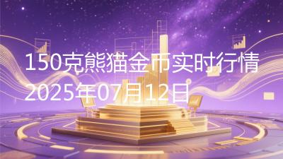 150克熊猫金币实时行情2025年07月12日