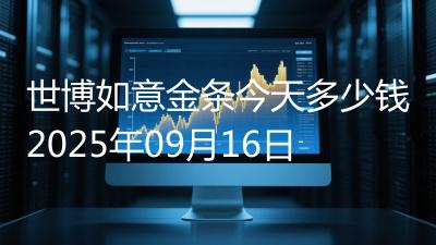 世博如意金条今天多少钱2025年09月16日