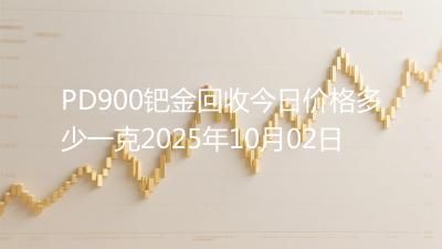 PD900钯金回收今日价格多少一克2025年10月02日