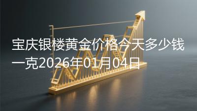 宝庆银楼黄金价格今天多少钱一克2026年01月04日