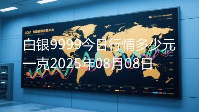白银9999今日行情多少元一克2025年08月08日