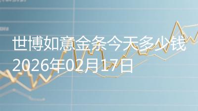 世博如意金条今天多少钱2026年02月17日