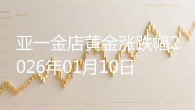亚一金店黄金涨跌幅2026年01月10日